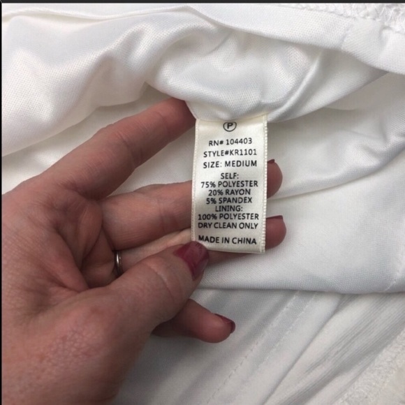 NWT J.O.A. Fit and Flare Dress- White - Picture 6 of 6